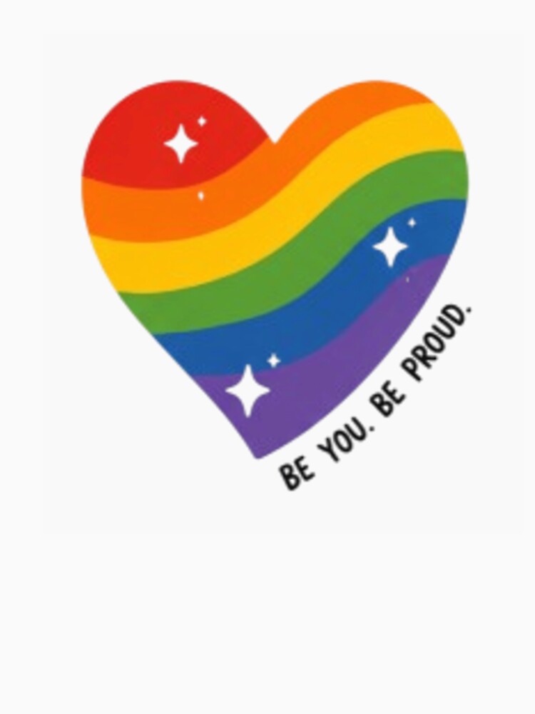 Be Kind Be You Rainbow Heart Pride by Pixanova