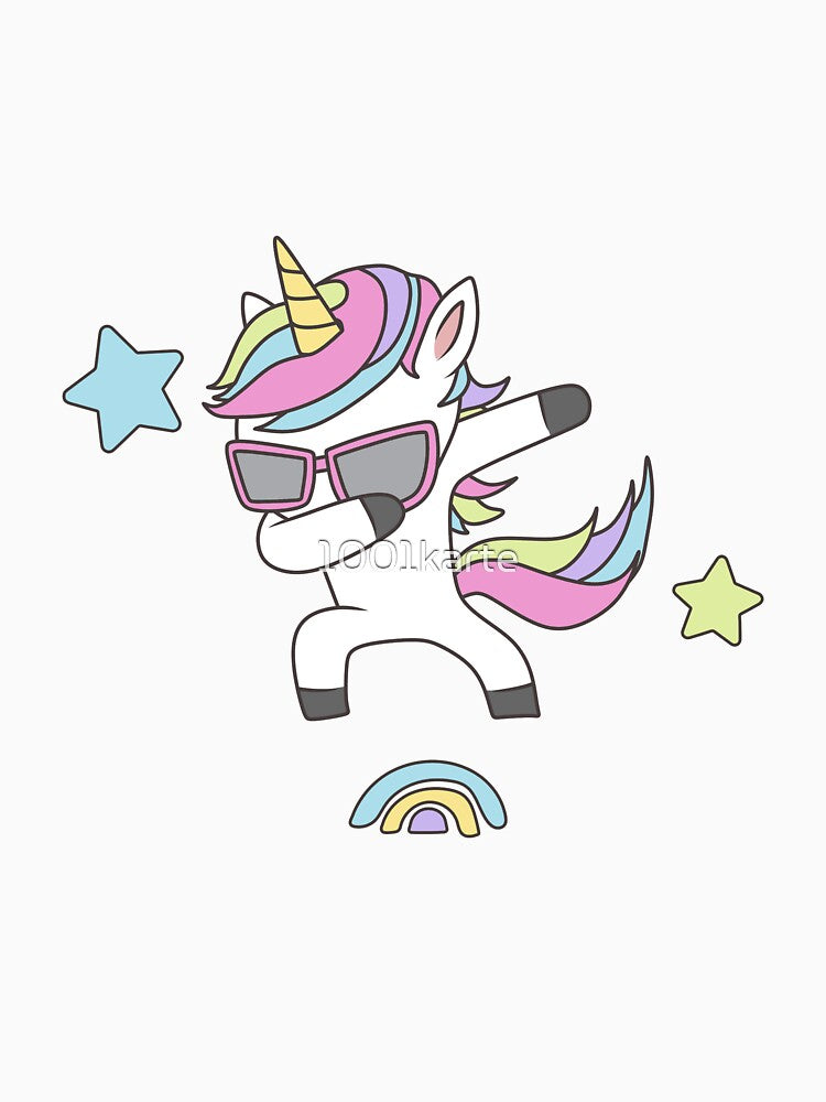 Unicorn baby is dancing by 1001karte