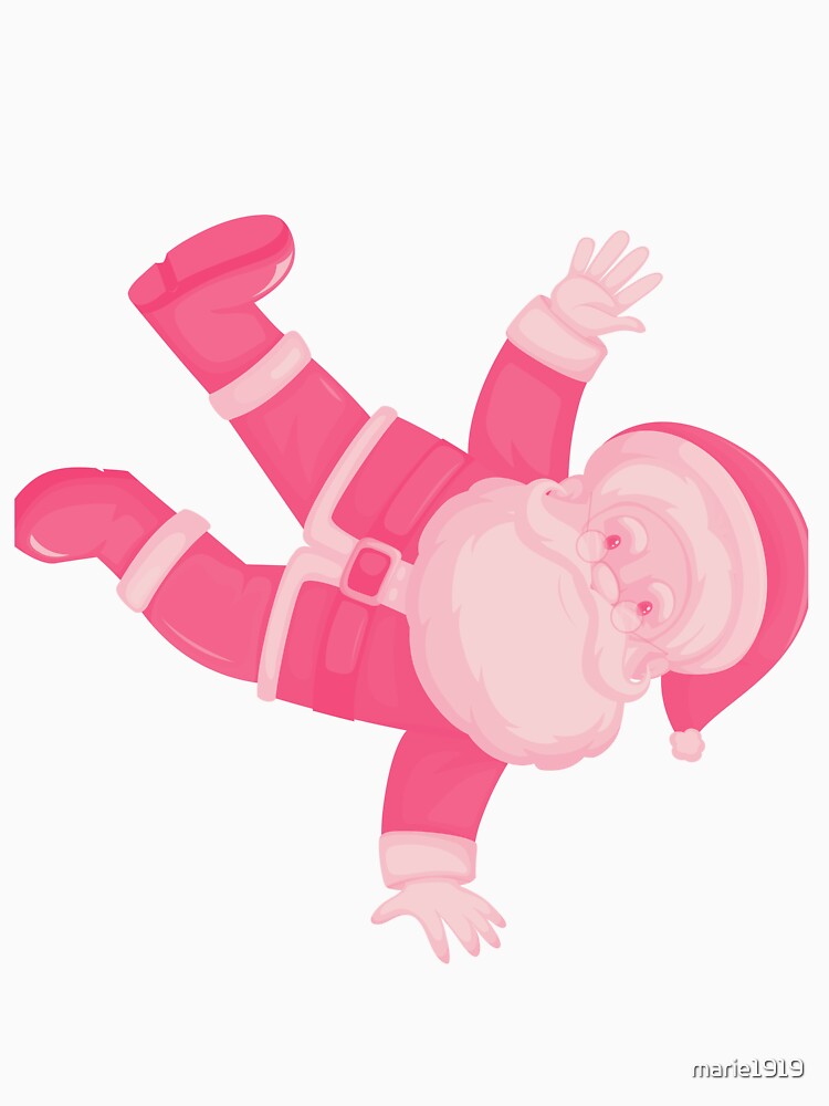FUNNY  PINK SANTA by marie1919