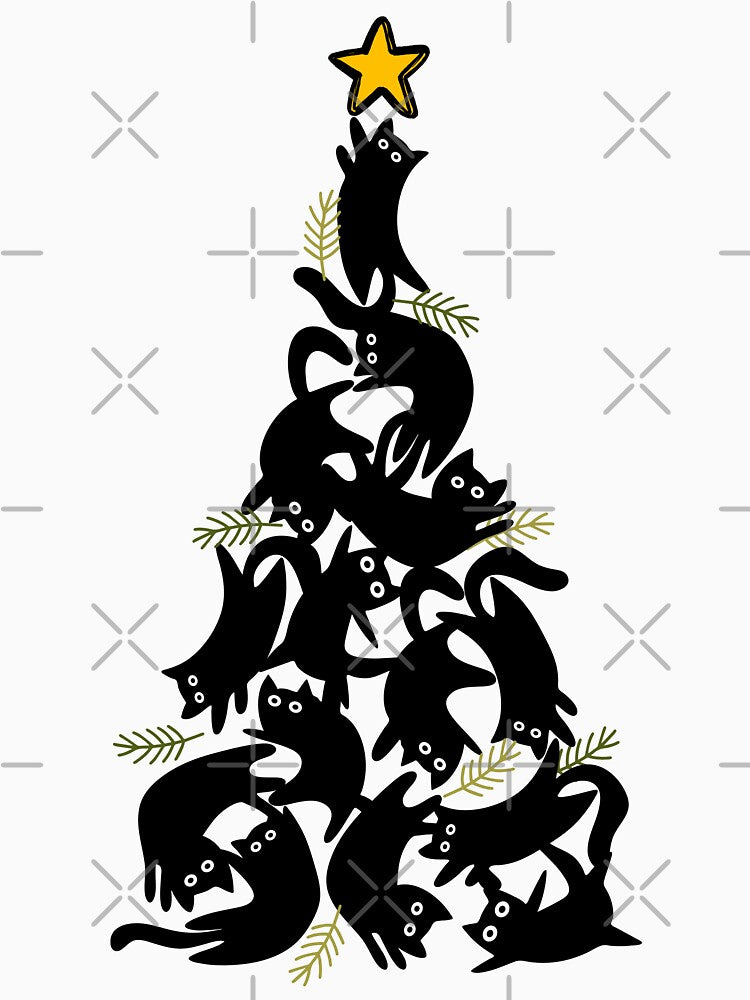 Cats Christmas tree by InkRiot Studios