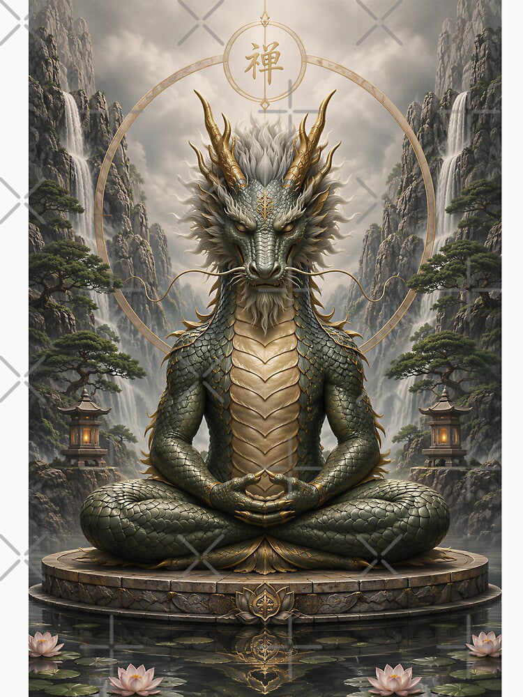 Meditating Zen Dragon by hyperbeast store