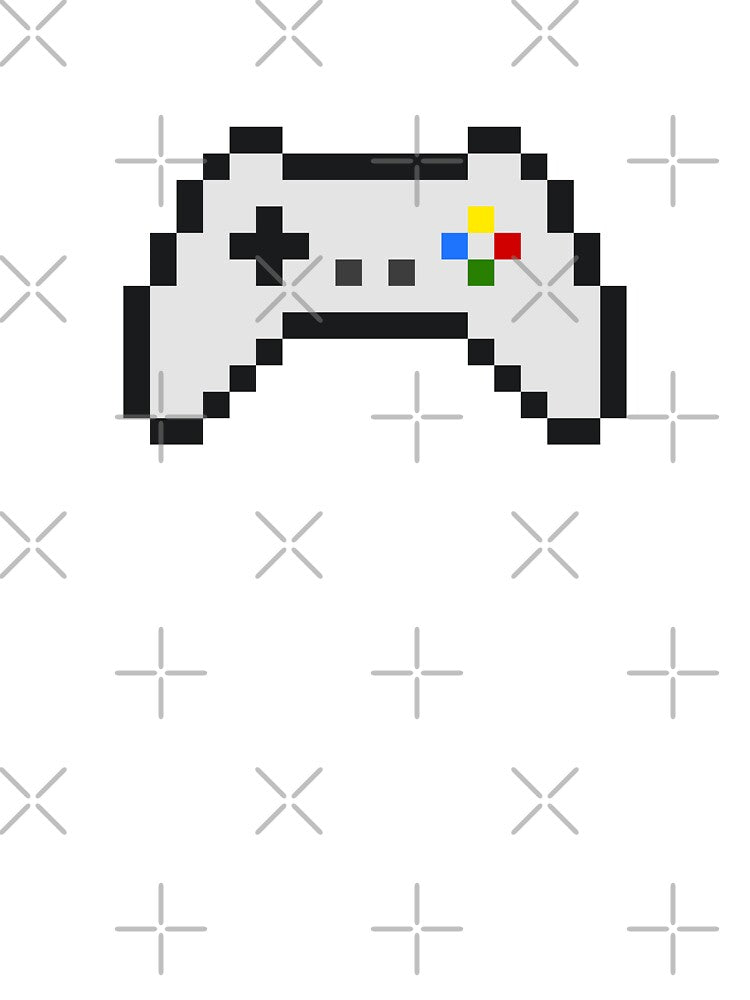 Retro Pixel Art Drawing of a Videogame Controller by RiciPaneto