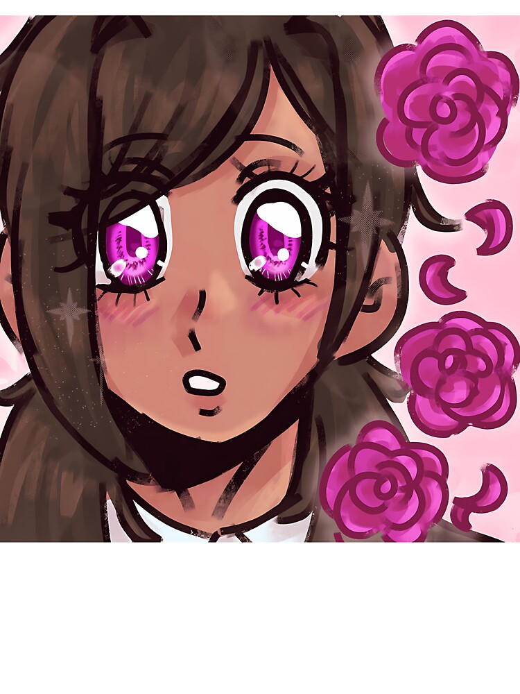 Shy Girl Blushing Roses by LeonHarroTAC