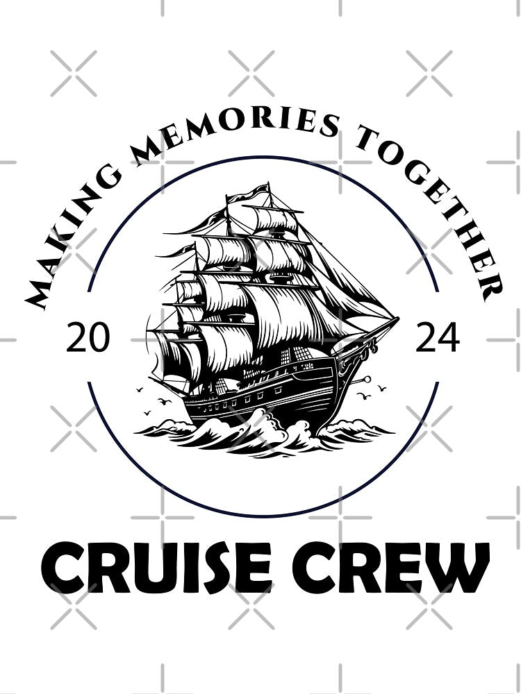 Cruise Crew 2024 Vacation Trip Sailing Squad Matching Family Sticker by Saad-Design-hub