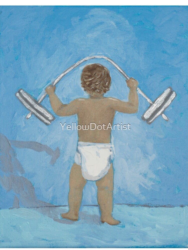 Baby Weightlifter by YellowDotArtist