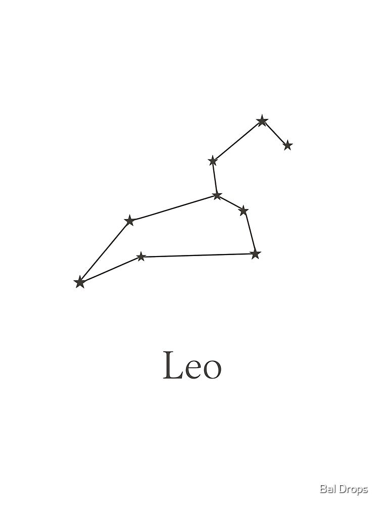 The Minimalist Leo Constellation by Bal Drops