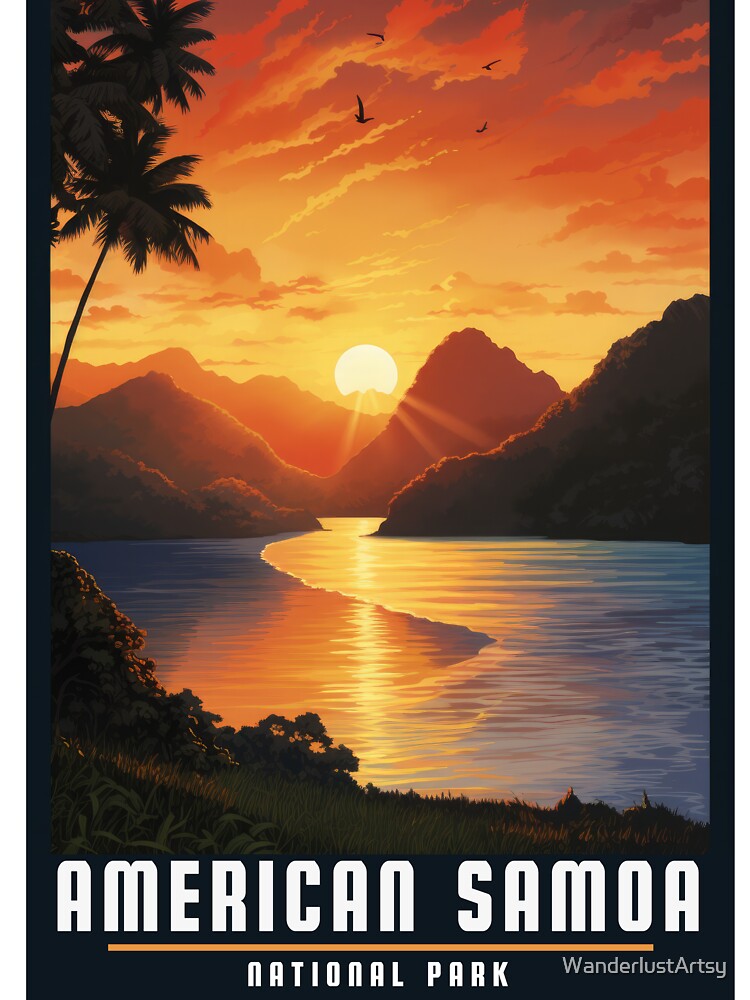 American Samoa National Park Sunset by WanderlustArtsy