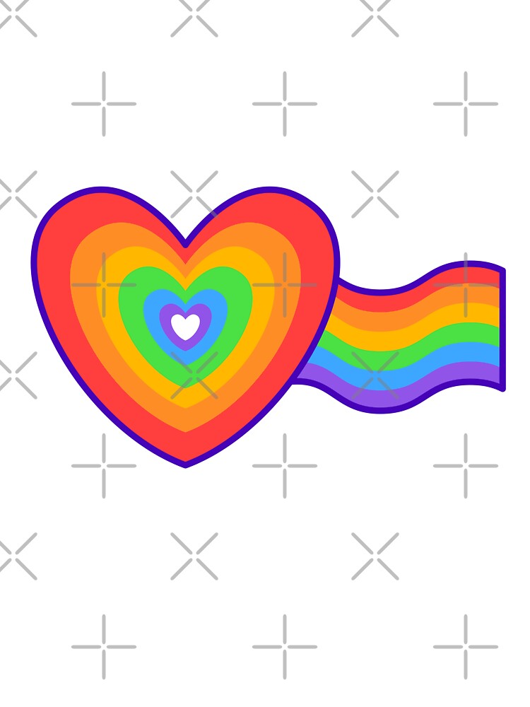 Rainbow Heart Illustration by Carolina Carvajal