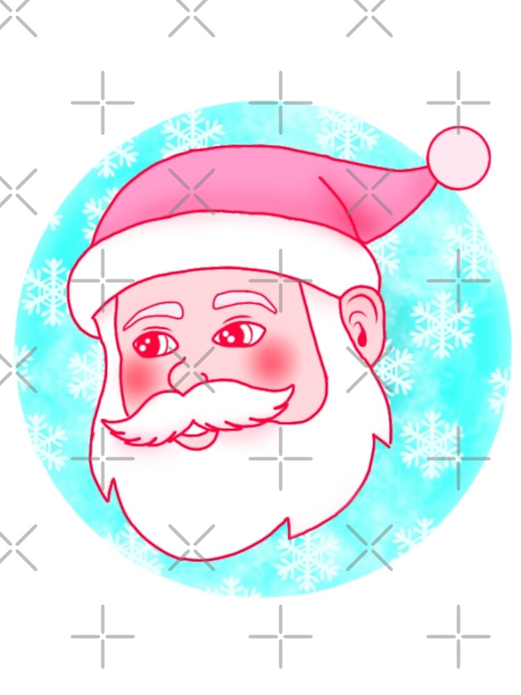 Retro vintage pink Santa Claus by Artistkhg