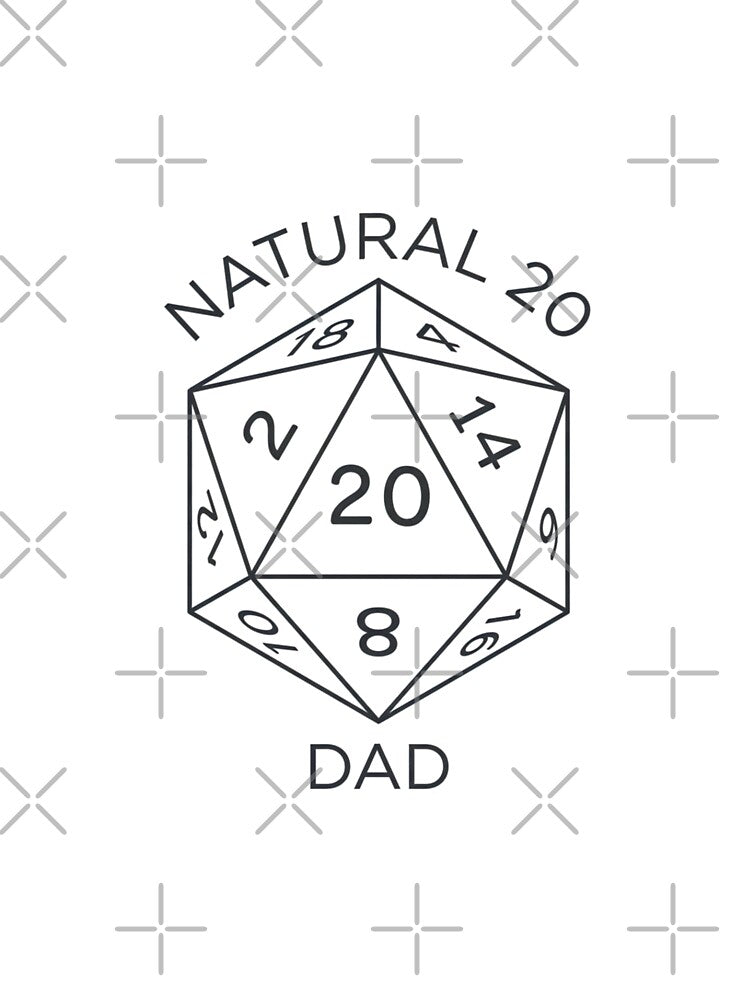 Natural 20 Dad by Ink & Void Co.