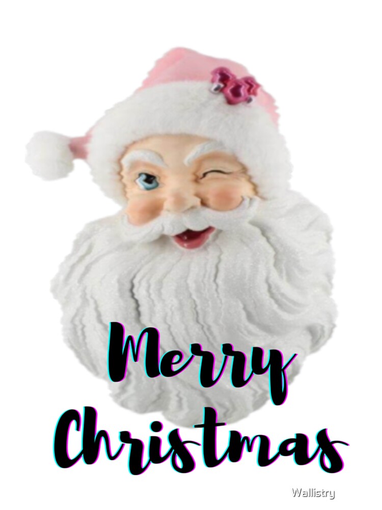 Vintage pink santa claus - Retro Pink Santa Claus - Christmas 2023 by Wallistry ⭐⭐⭐⭐⭐