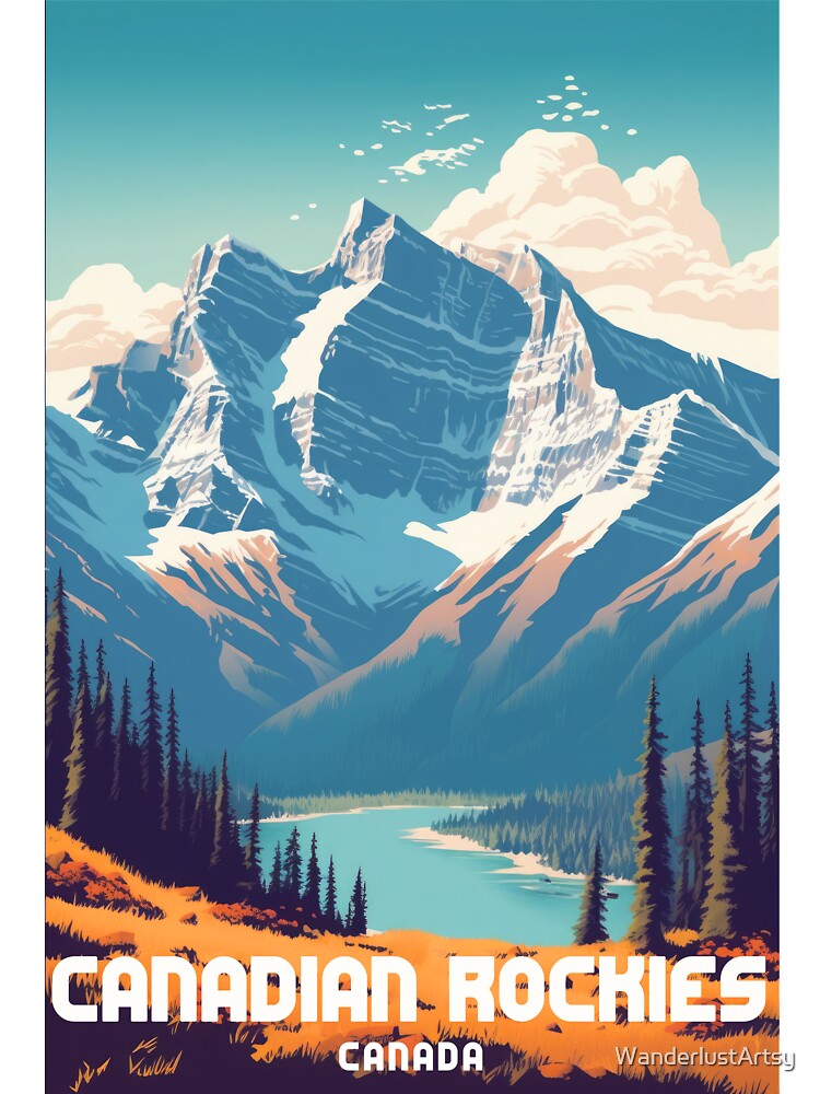 Canadian Rockies Mountains by WanderlustArtsy