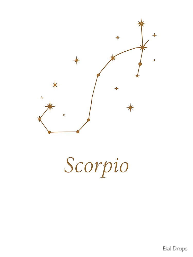 The Minimalist Scorpio Constellation by Bal Drops