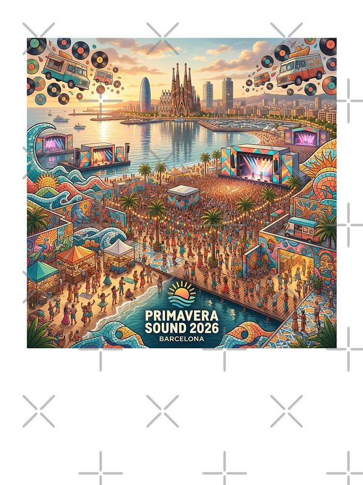 Primavera Sound 2026 Barcelona Waterfront Sunset by Prism-Bubble