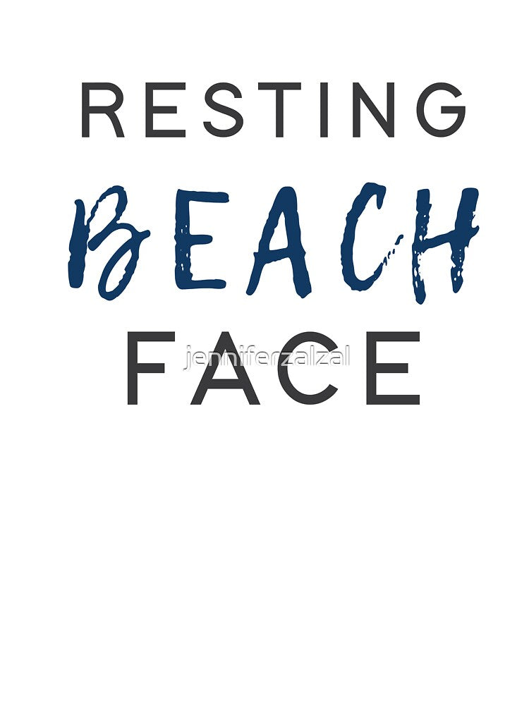 Resting Beach Face by jenniferzalzal