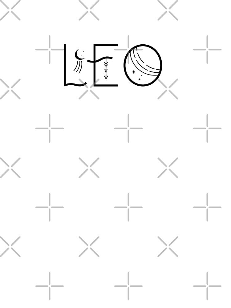 Leo celestial typeography by The Quantum Cutie
