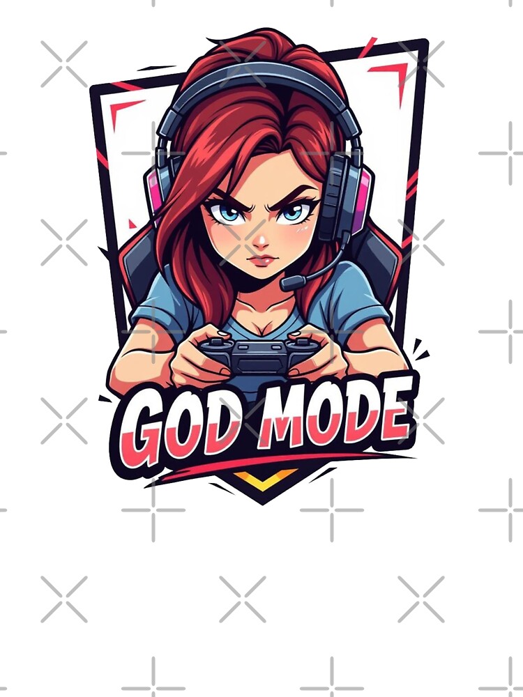 RED GOD MODE GIRL by shinyillust