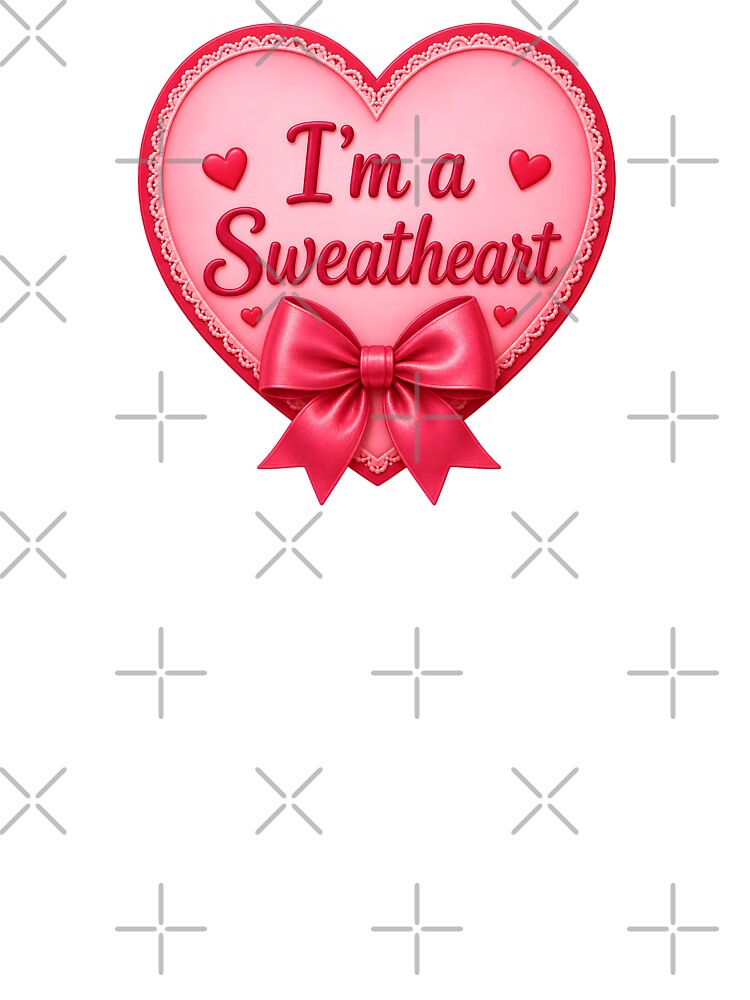 Valentine Sweatheart Pink Candy Heart Bow by Artmares