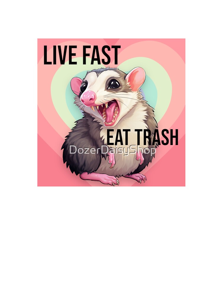 Live Fast, Eat Trash Possum by DozerDaisyShop