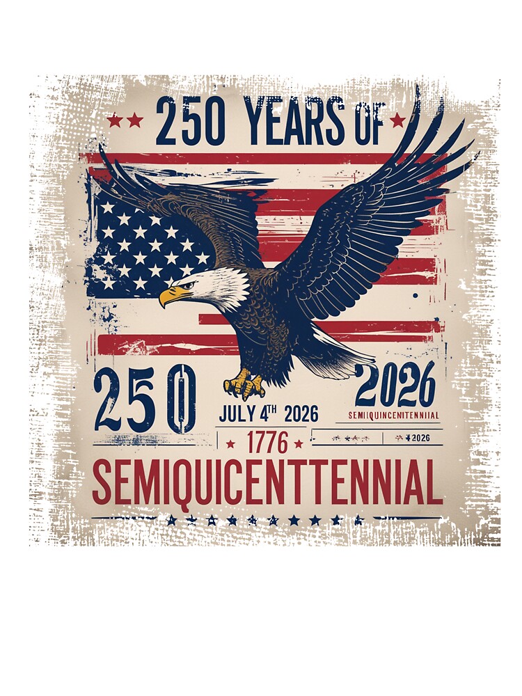 America 250 Years Anniversary 2026 Patriotic USA by TeesAndKnees