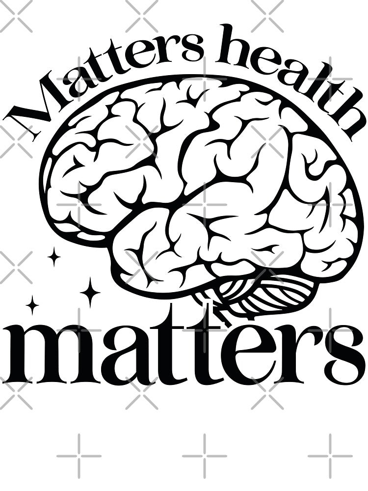 Matters Health Matters - Mental Health Quotes Retro Vintage Aesthetic Cute Self Care Support Gift by FuzionRaptor