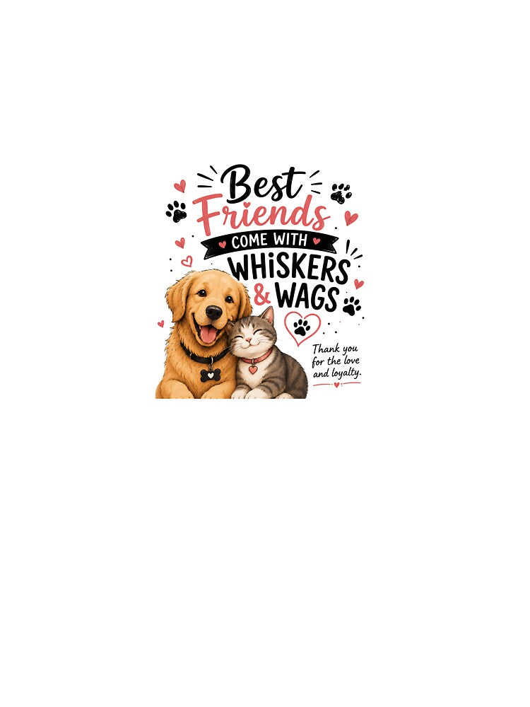 Best friends come with whiskers wags by KrithigaArts