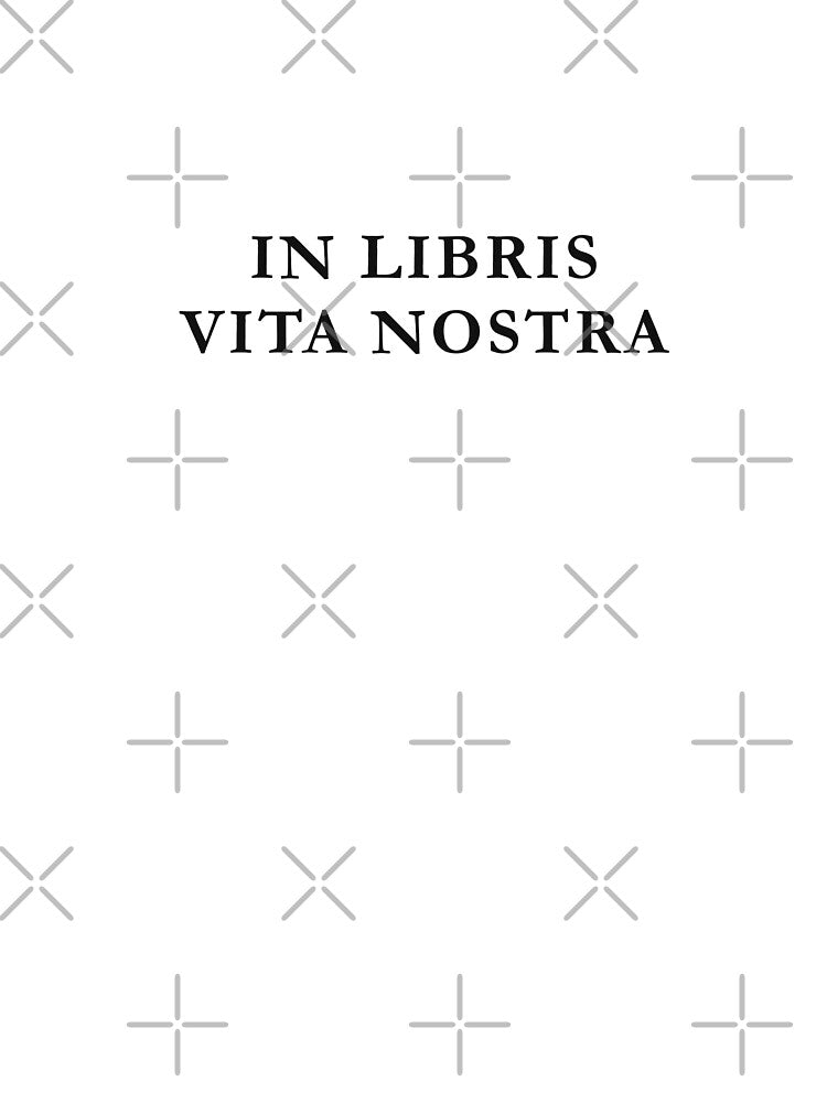 In Libris Vita Nostra Latin Book Lover Dark Academia Design by semenol