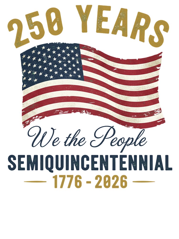 250 Years USA American Semiquincentennial 1776 2026, We The People Patriotic Anniversary America Celebration by Masaw