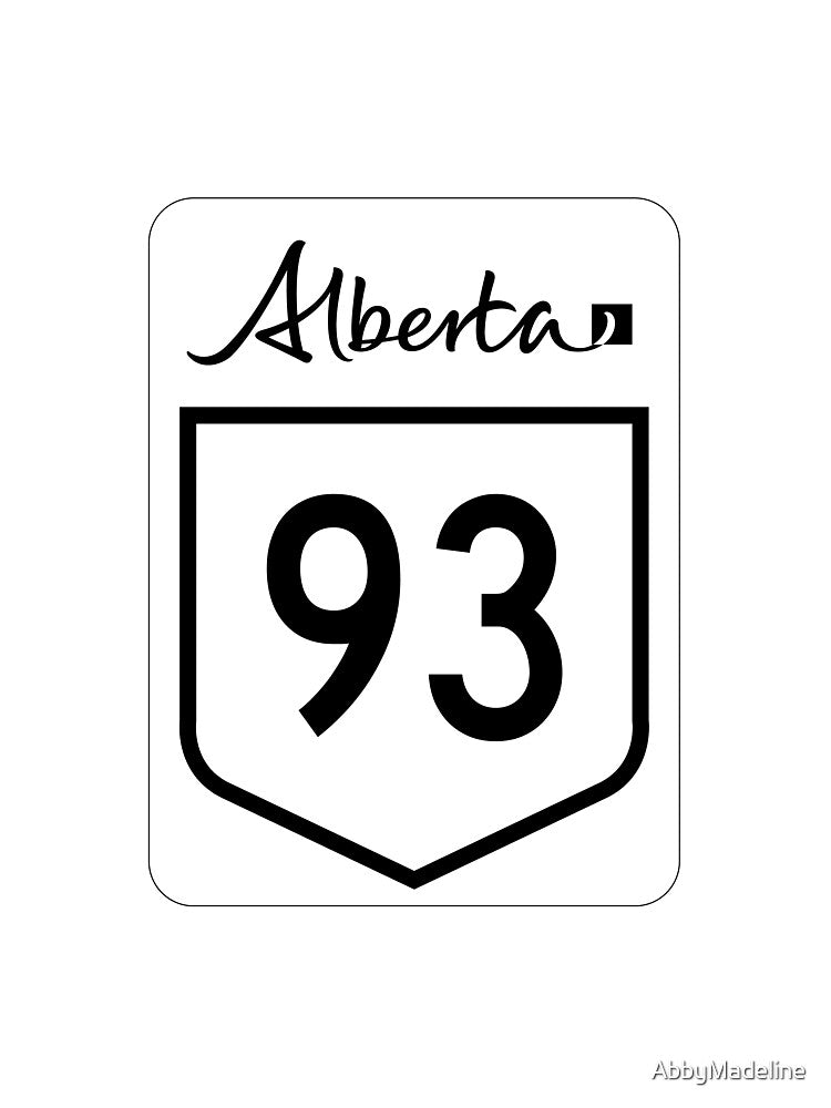 Alberta Highway 93 Sign by AbbyMadeline