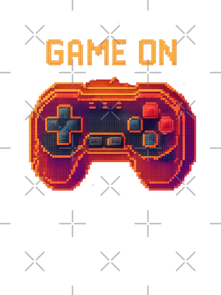 Retro Pixel “Game On” by TONSNAP