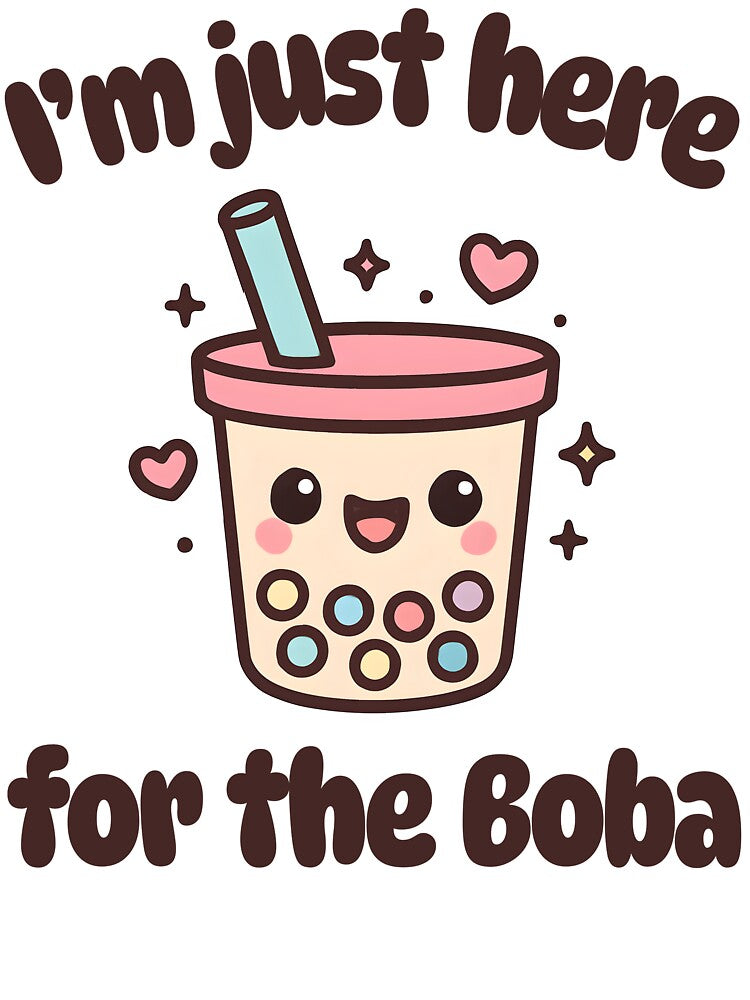 I'm Just here For The Boba Funny Boba Tea Shirt by Colesstore