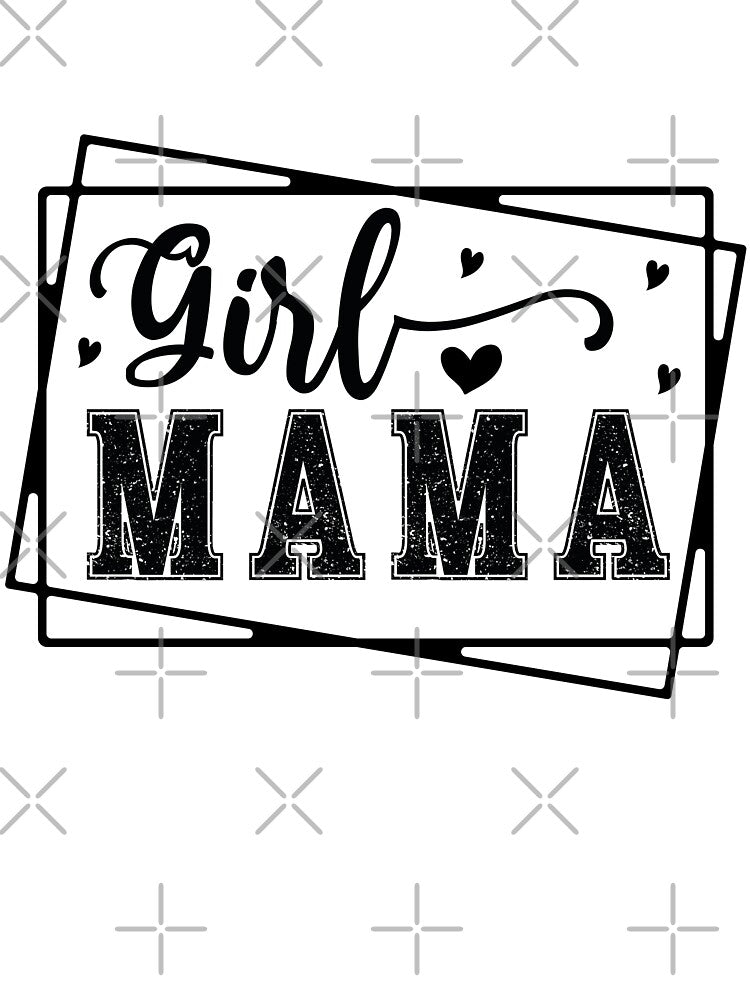 Girl Mama - Mom Quotes Retro Vintage Aesthetic Cute Motherhood Mother Day New Mommy Support Gift by FuzionRaptor