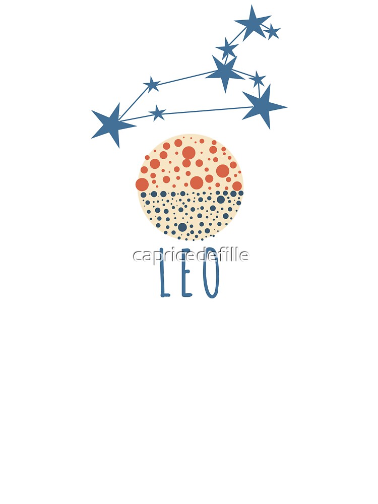 Minimalist Leo Zodiac Constellation Art by capricedefille