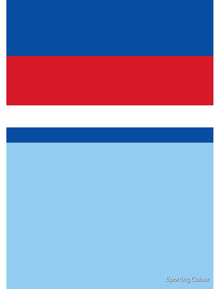 England 1982 World Cup Away Sky, Red, White, Blue by Sporting Colour