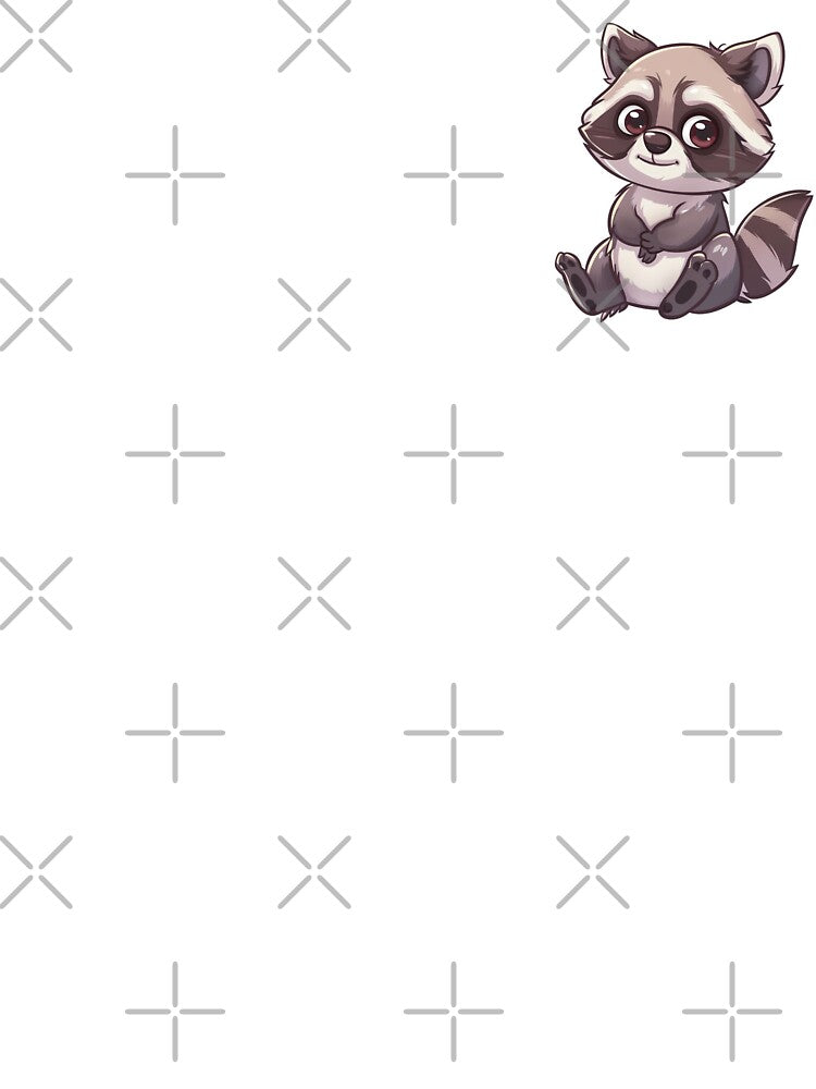 Raccoon Kawaii US Animal Inspired Art and Stickers by CDC40