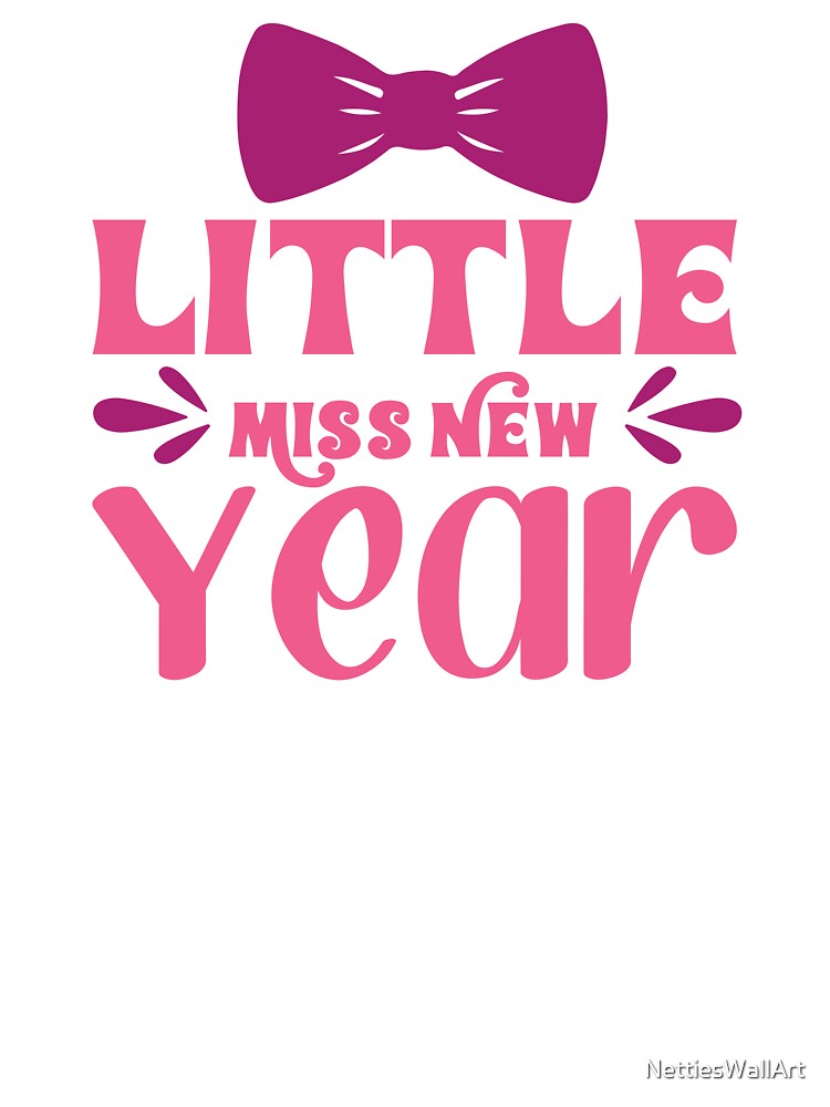 Little Miss New Year by NettiesWallArt
