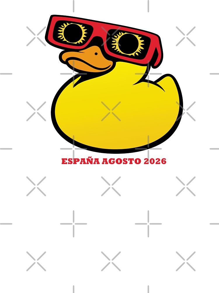 Duck with Glasses Solar Eclipse Spain 2026 - Total Eclipse August by charlypicazo