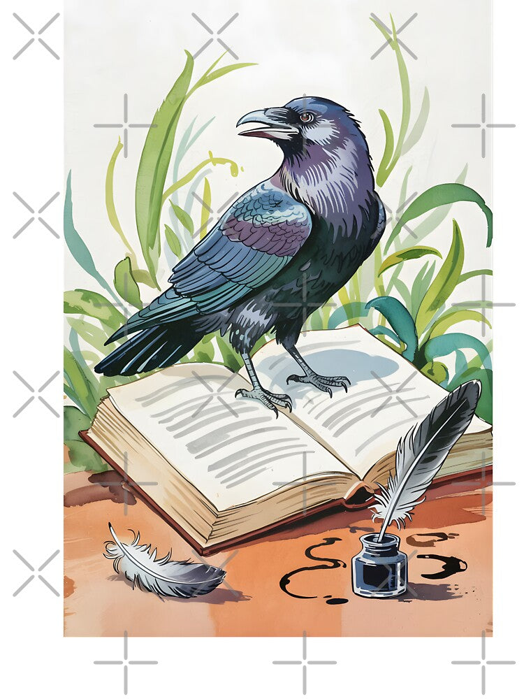 Raven Book Feather by Roy & Tiffany