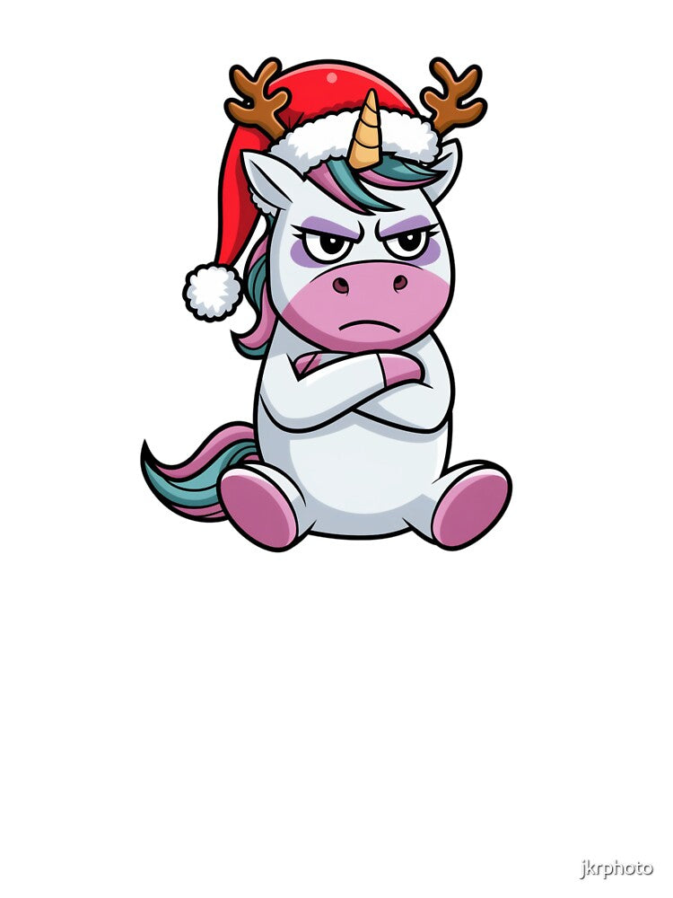 grumpy Christmas unicorn by jkrphoto