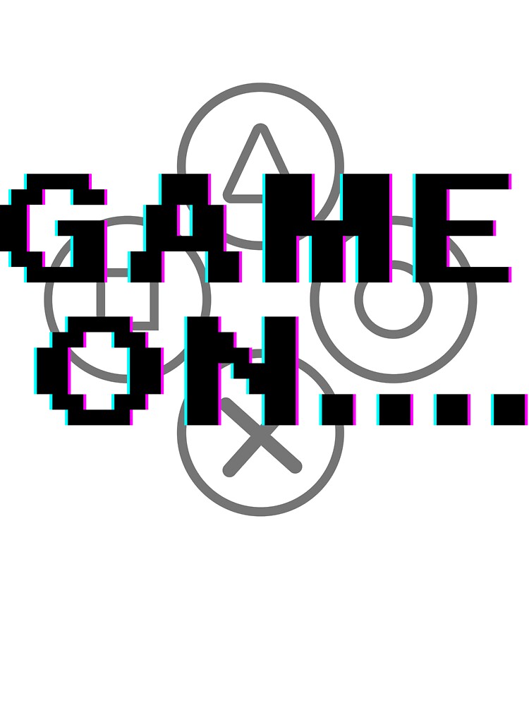 "Game On Retro Gaming Glitch Design - Perfect for Gamers" by Kabootri