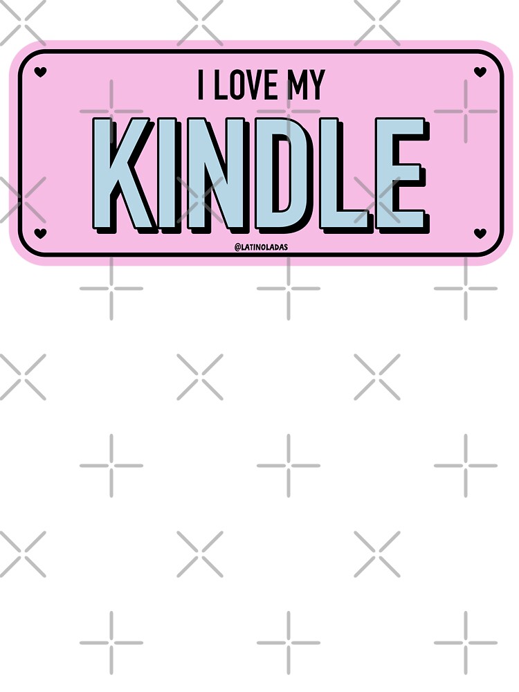I Love My Kindle / Bookish Aesthetic Hot Pink Colors Bumper Sticker Style for Kindle Reading Lovers Gift Ideas Tbr Booktok by Latinoladas