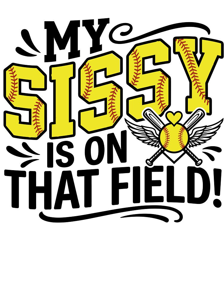 Softball Sister Sissy Sports Game Day by KroghDs