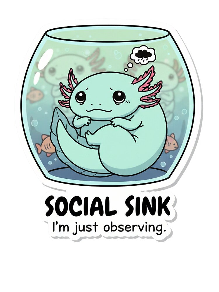 Social Sink Axolotl Neurodivergent by ndmedia