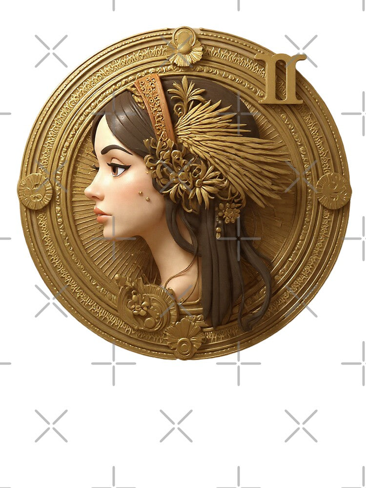 Virgo Astrology Art – Golden Zodiac Goddess by Anacond