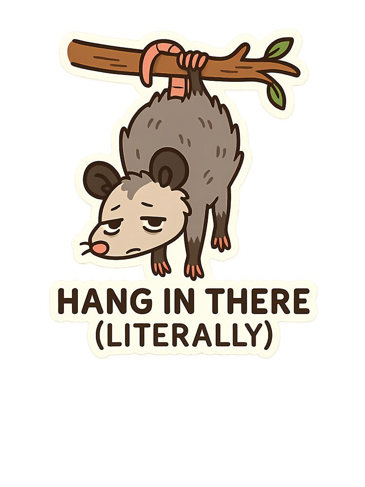 Funny Opossum Trash Panda Chaotic Sarcastic Meme by lokiwoodsart