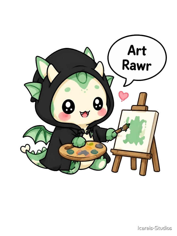 Tiny Dragon Painting by Icareis-Studios
