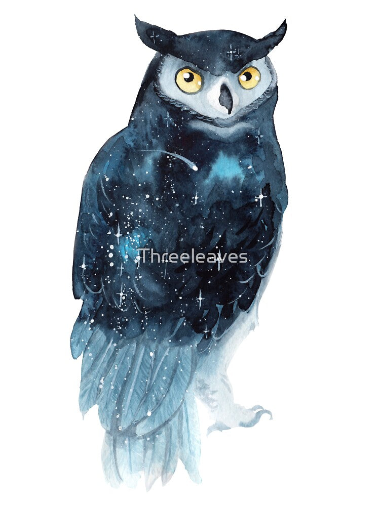 Galaxy Owl by Threeleaves