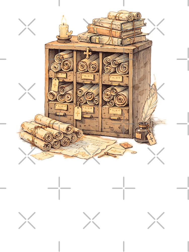 MONASTIC FILING SCROLLS by LIS AND MELIVERSO