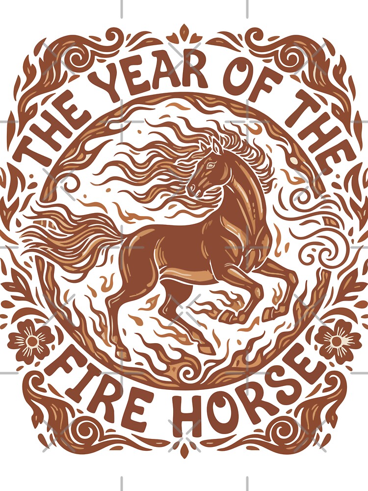 Year Of The Fire Horse Celebration Design by LuminOrb