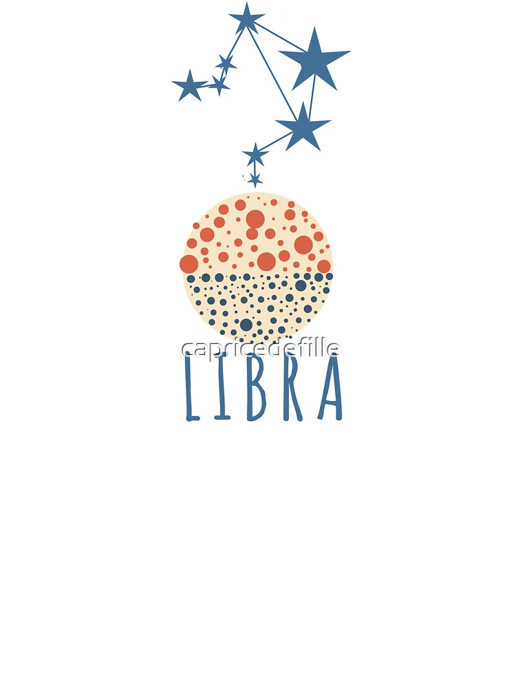 Minimalist Libra Zodiac Constellation Art by capricedefille
